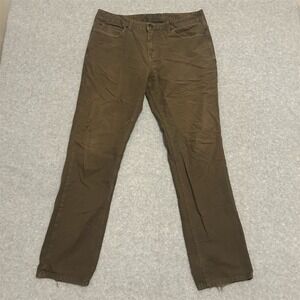 Element Desoto Men's Brown Straight Pants Size 36 Classic Fit Denim